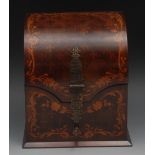 A Napoleon III rosewood and marquetry st