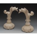 A pair of 19th century Derbyshire alabas