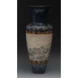 A Doulton Lambeth stoneware vase, by Han