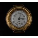 An early Rolex Hermetic gold case wristw