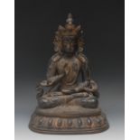 Chinese/Tibetan School, a bronze, of Tar