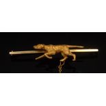 A novelty 15ct yellow gold brooch, as a