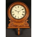 A Victorian oak shop display timepiece,