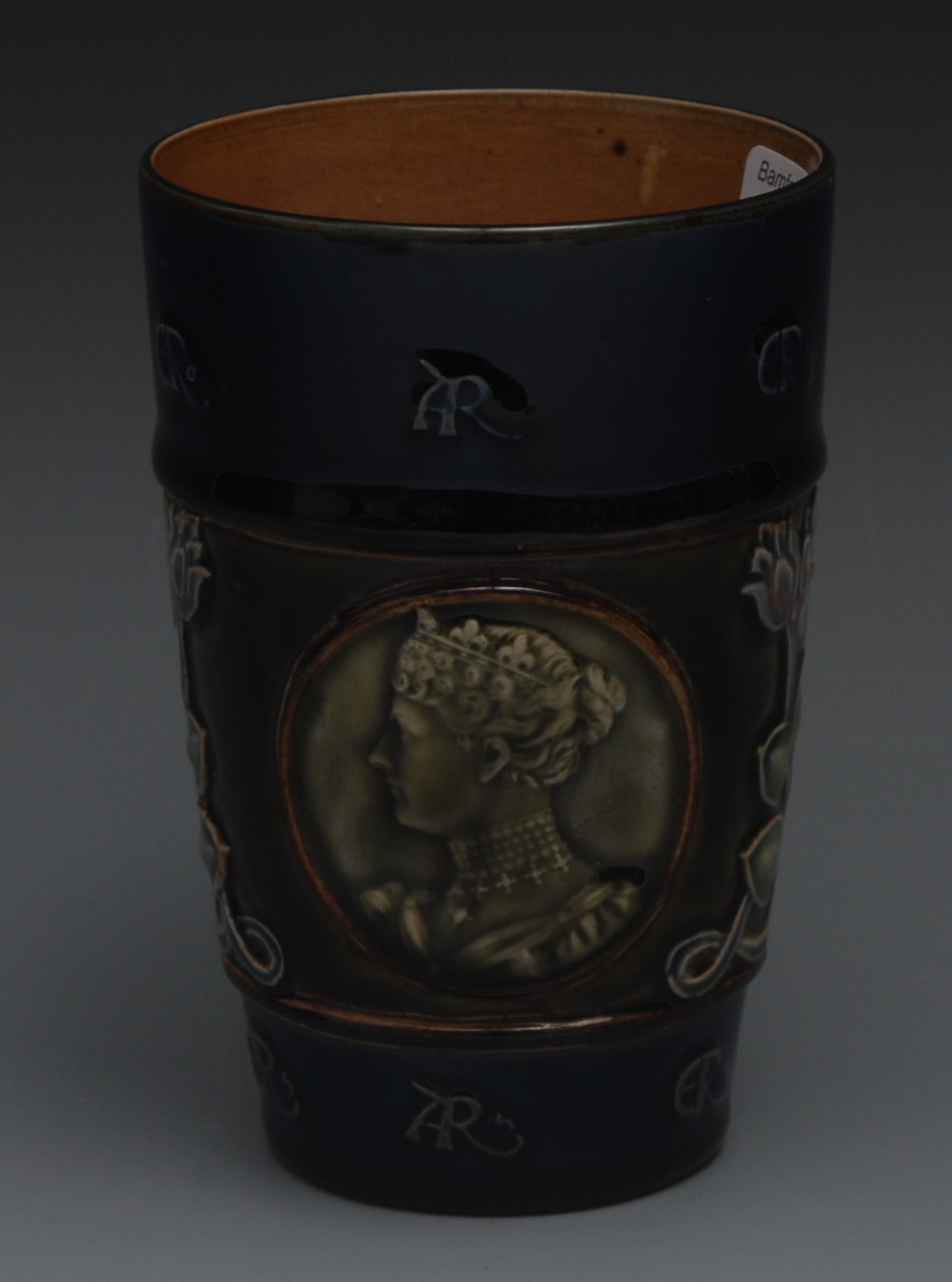A Royal Doulton Commemorative beaker,  f