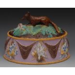 A George Jones majolica game pie dish an