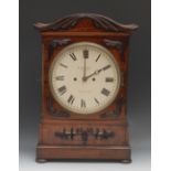 A post-Regency rosewood bracket clock, 2