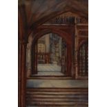 Marion Broom (1878-1962) Henry VIII Chapel, Westminster Abbey signed, dated 1912, watercolour,