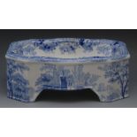 A Spode Verona pattern dog bowl, printed