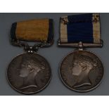 Medals, Royal Marines Victorian Pair, Ba