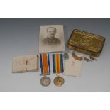 Medals, World War One, Pair 63156 CPL W.
