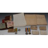 Medals, World War One, Pair, 21820 PTE J
