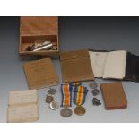 Medals, World War One, Pair, 241900 PTE