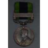 Medal, India General Service, GV, bar WA