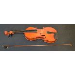 A violin, the two-piece back 36cm long e