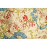 Textiles - glazed cotton chintz bedcover