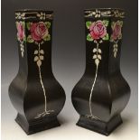 A pair of Shelley Trellis Rose pattern s