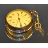 A Waltham silver open face pocketwatch,