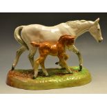 A Royal Doulton horse model dappled grey