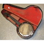 A J Graham Banjo/ Ukuele, 8 string inlai