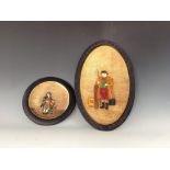 Dickensian - a Bretby oval wall plaque,