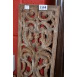 A set of five French cast iron architecture panels, 19th century