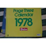 Vintage Erotica - 1970s and later Sun calendars, others assorted (15)