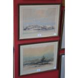 P R Sith 20th Century
a pair, Seagulls and Mallards, signed, watercolours, 26cm x 36cm , framed (2)
