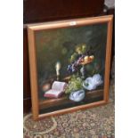 20th century School
Still Life
indistinctly signed, oil on canvas