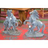 After Cousteau, a pair of garden sculptures, The Malli Horse Tamers