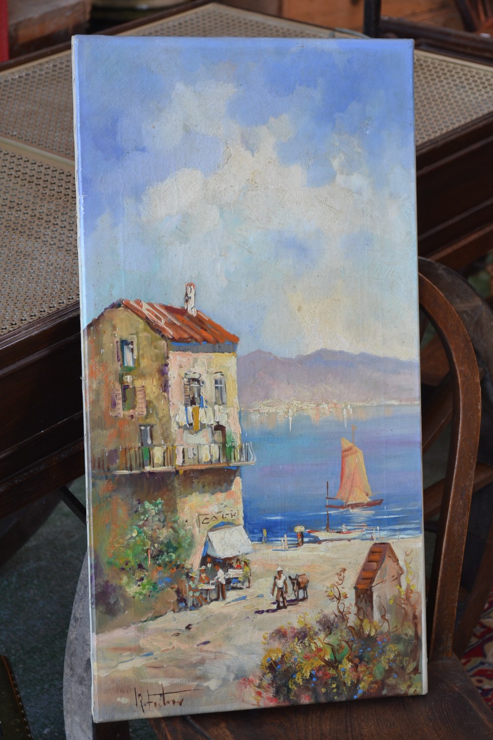 Rostella
Mediterranean Village
signed, oil on canvas