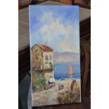 Rostella
Mediterranean Village
signed, oil on canvas