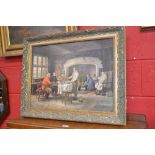 A pair of Fiehl reproduction Old Masters, after the antique, framed
