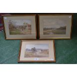 Harry Peach
A set of three Derbyshire scenes
signed, watercolour
