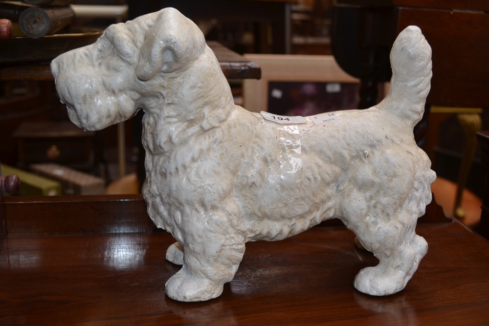 A cast iron figure of a Scottie dog