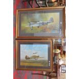Barrie A F Clarke, by and after
a P52 in flight RAF insignia print framed
another Couldson, by and