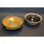 A St. Ives pottery bowl; another art pottery bowl (20