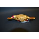 A Royal Crown Derby paperweight, The Australian Collection, Duck-billed Platypus, signature limited