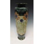 A Royal Doulton slender ovoid vase, designed by Maud Bowden,