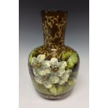 A Doulton Impasto ware bottle vase, possibly designed by Ada E.