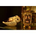 A Royal Crown Derby paperweight, owl,