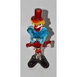 A Murano glass figure of a clown