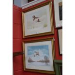 Reg Coche (contemporary)
Red- legged partridge; Ring necked pheasant
a pair, signed,