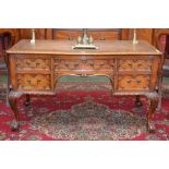 A mahogany writing desk,