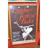 An original London Festival Ballet poster