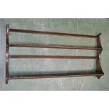 An Ercol plate rack and an Ercol chair (2)