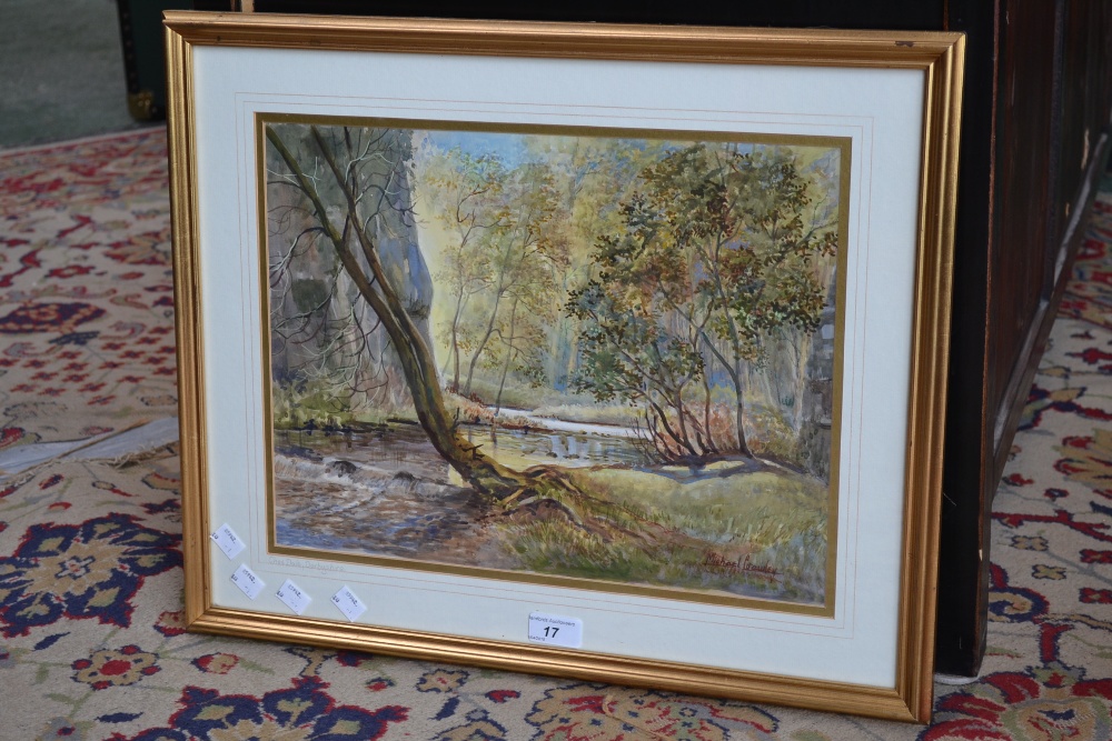 Michael Crawley 
Cheedale Derbyshire, 
signed, watercolour,