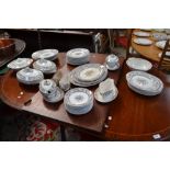 A late 19th century Mintons Keele pattern dinner service,