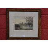 Alice Bannell, by and after, Sunset, artist proof hand coloured engraving, signed,