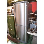 An AEG Santo silver fridge freezer **FOR SPARES REPAIRS ONLY***