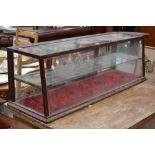 An Edwardian mahogany counter top display cabinet